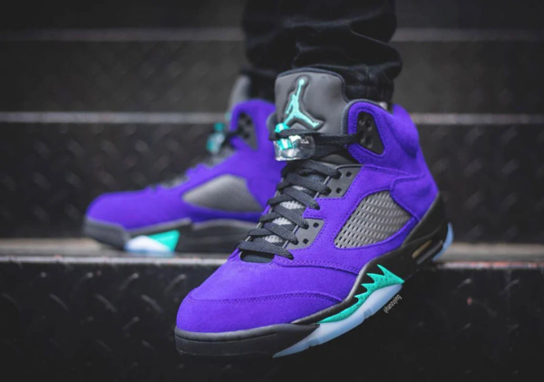 Giày Nike Air Jordan 5 Retro 'Alternate Grape' 136027-500 - Ảnh 6