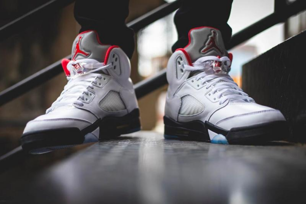 Giày Nike Air Jordan 5 Retro GS 'Fire Red' 2013 440888-100 - Ảnh 4