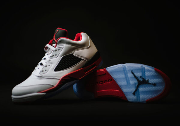 Giày Air Jordan 5 Low 'Fire Red' 2016 819171-101 - Ảnh 3