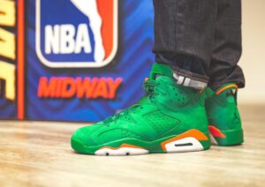 Alternative view of Giày Nike Air Jordan 6 Retro NRG 'Green Suede Gatorade' AJ5986-335