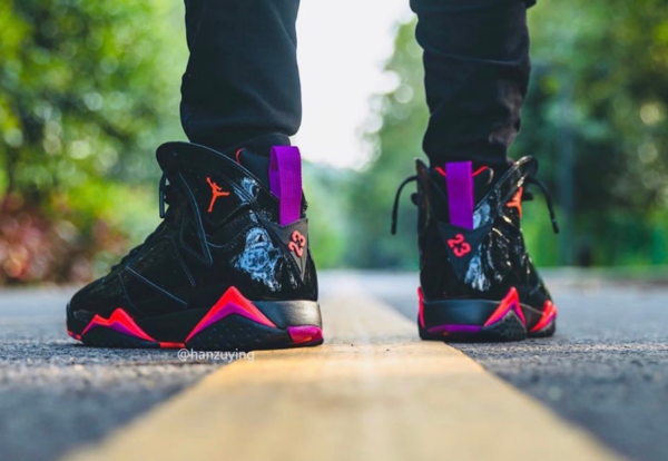 Giày Nike Air Jordan 7 Retro 'Black Gloss' 313358-006 - Ảnh 4