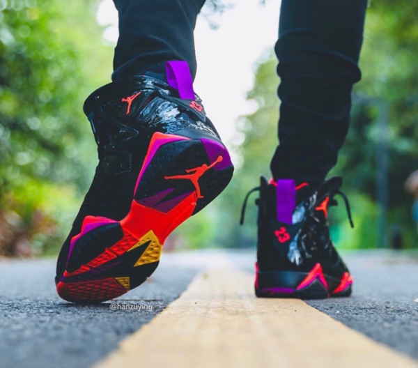 Giày Nike Air Jordan 7 Retro 'Black Gloss' 313358-006 - Ảnh 3