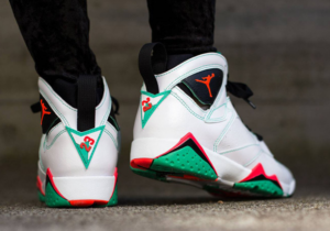Alternative view of Giày Nike Air Jordan 7 GS 'Verde' 705417-138