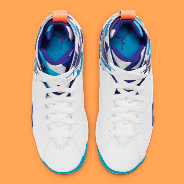 Giày Nike Air Jordan 7 Retro GS 'Chlorine Blue' 442960-100 - Ảnh 6