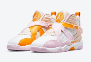 Alternative view of Giày Nike Air Jordan 8 Retro GS 'Light Arctic Pink' 580528-816