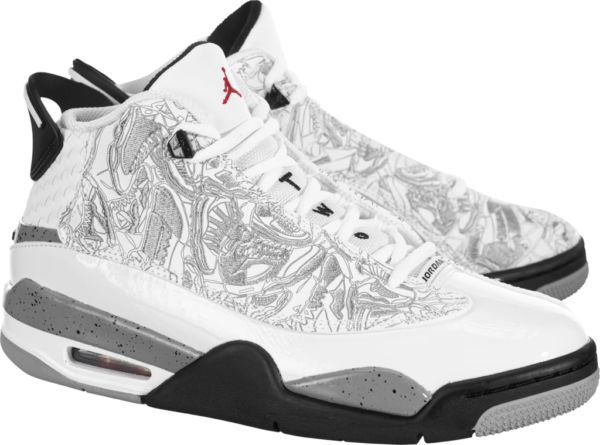 Giày Nike Jordan Dub Zero GS 'White Cement' 311047-105 - Ảnh 2