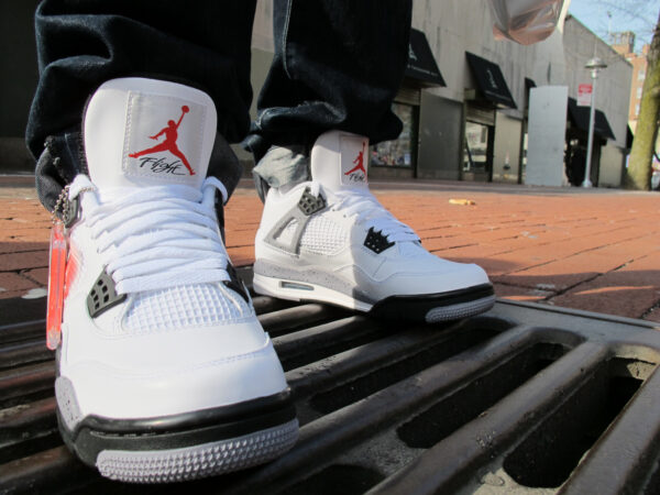 Giày Golf Nike Air Jordan 4 Golf 'White Cement' CU9981-100 - Ảnh 6