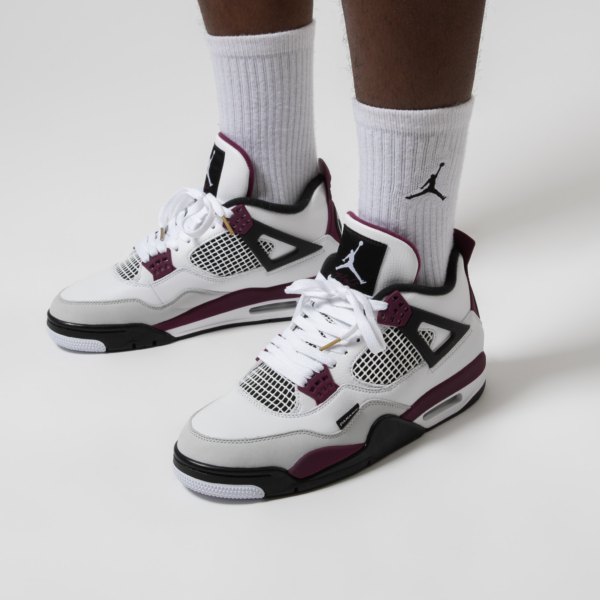 Giày Nike Paris Saint-Germain x Air Jordan 4 Retro 'Bordeaux' CZ5624-100 - Ảnh 3