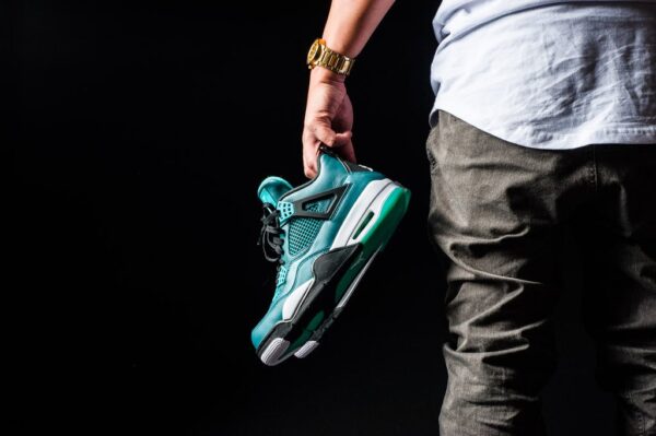 Giày Nike Air Jordan 4 Retro 30th 'Teal' 705331-330 - Ảnh 5