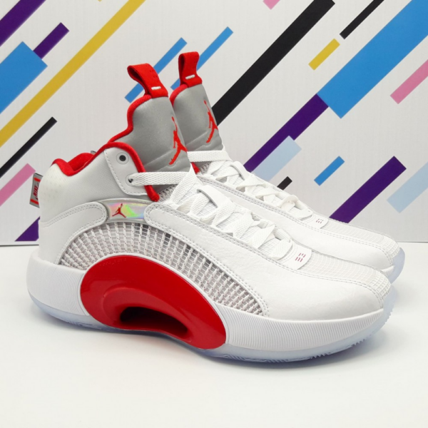Giày Nike Air Jordan 35 GS 'White Fire Red' CQ9433-100 - Ảnh 4
