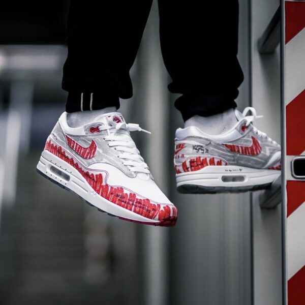 Giày Nike Air Max 1 'Sketch To Shelf White' CJ4286-101 - Ảnh 3