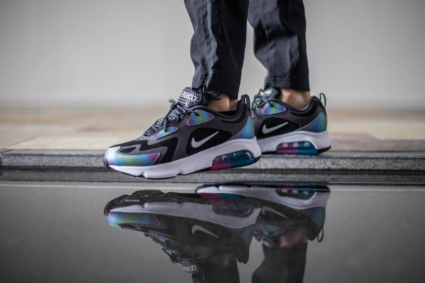 Giày Nike Air Max 200 GS 'Bubble Pack Dark Smoke Grey' CT9632-001 - Ảnh 2