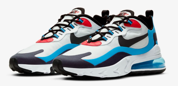Giày Nike Air Max 270 React 'White Photo Blue' DA2400-100 - Ảnh 4