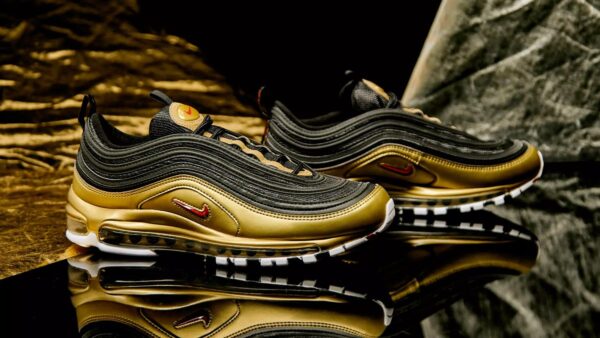 Giày Nike Air Max 97 QS B Sides 'Metallic Gold' AT5458-002 - Ảnh 6