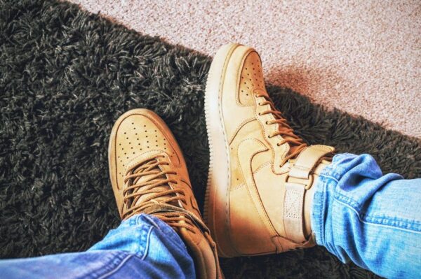 Giày Nike Air Force 1 High Flax Wheat 807617-701 - Ảnh 2