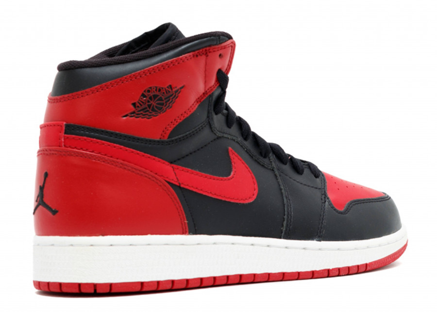 Giày Nike Air Jordan 1 High Retro GS 'Chicago Bulls' 2009 332558-061 - Ảnh 4