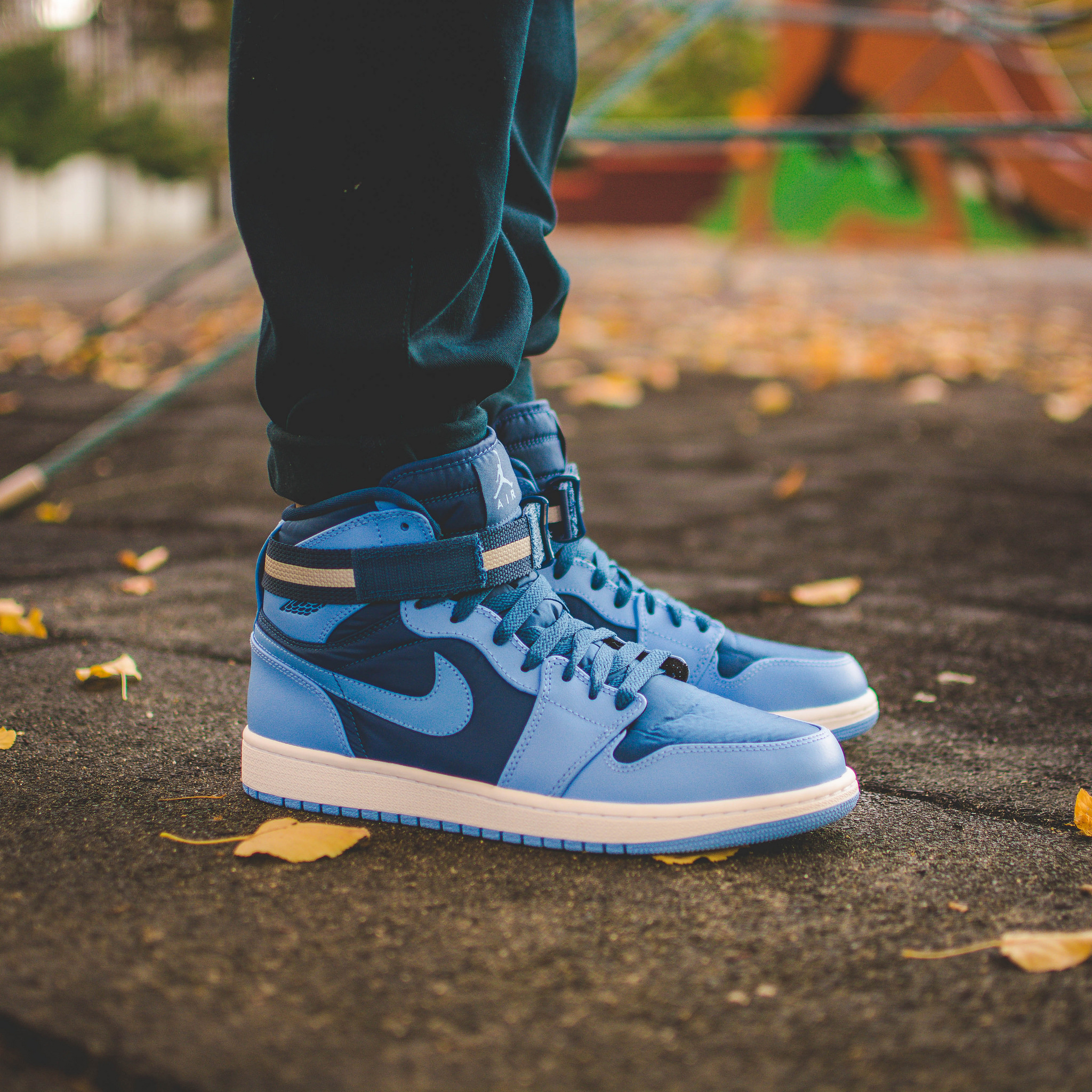 Giày Air Jordan 1 High Strap 'French Blue' 342132-407 - Ảnh 3