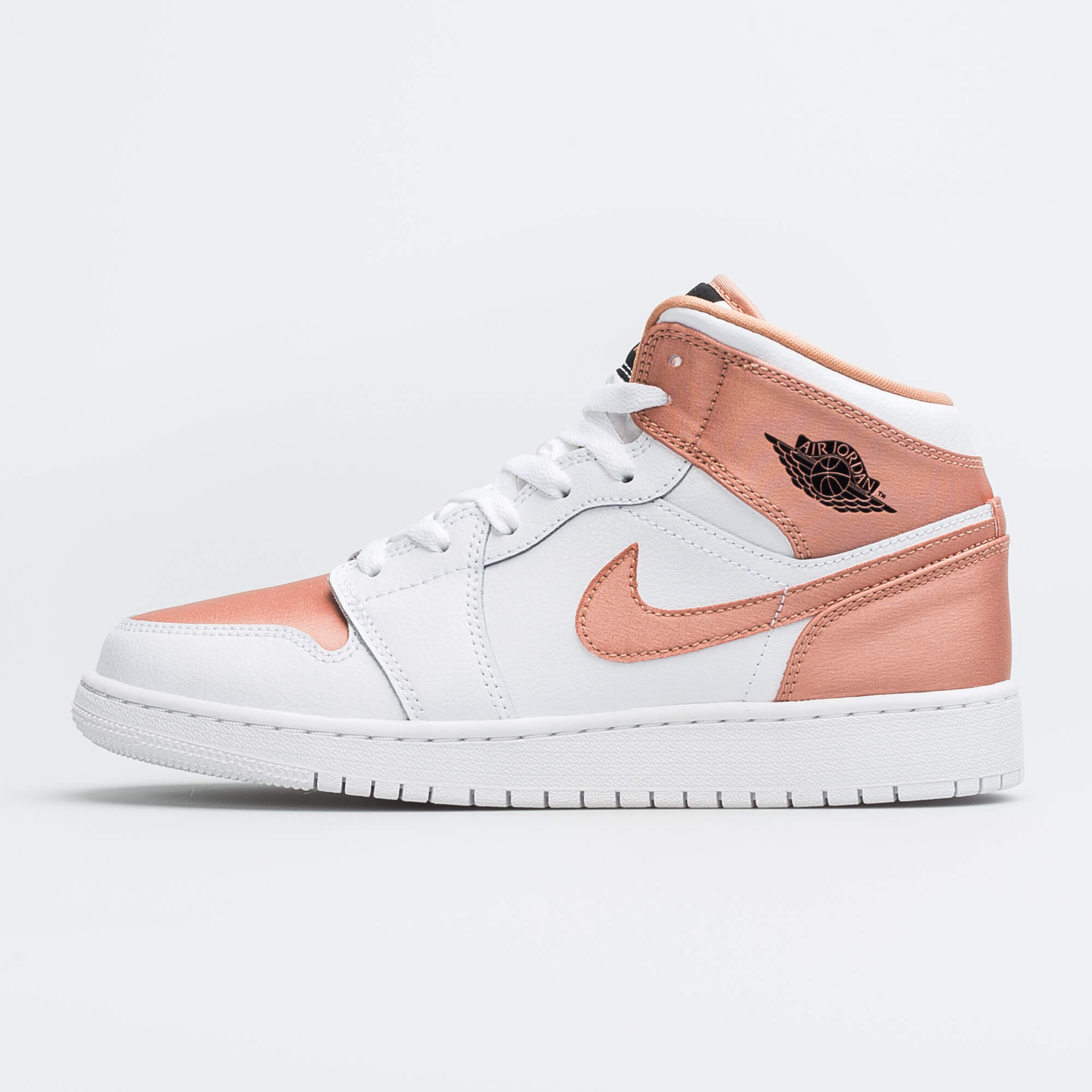 Giày Nike Air Jordan 1 Mid GS 'White Rose Gold' 555112-190 - Ảnh 4