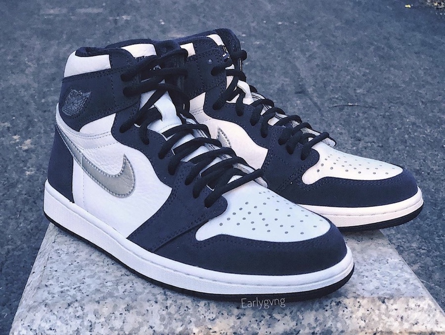 Giày Nike Air Jordan 1 Retro High co.JP 'Midnight Navy' 2020 DC1788-100 - Ảnh 8