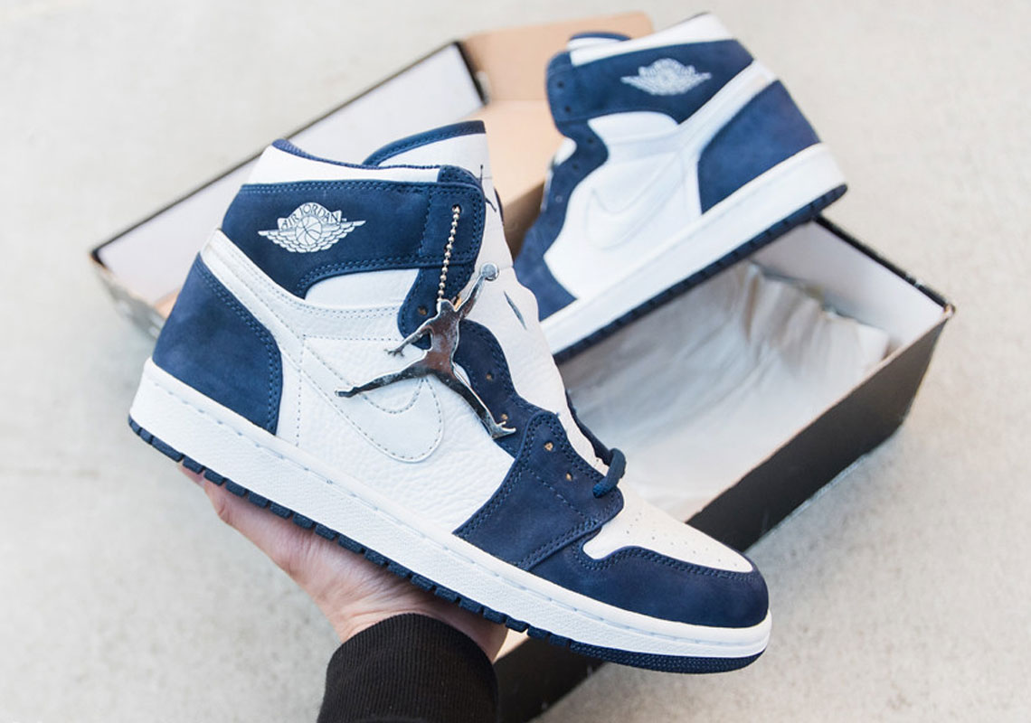 Giày Nike Air Jordan 1 Retro High co.JP 'Midnight Navy' 2020 DC1788-100 - Ảnh 7