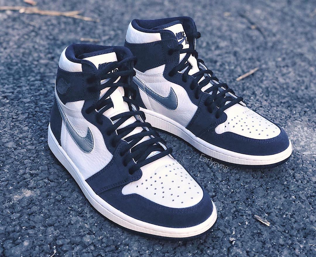 Giày Nike Air Jordan 1 Retro High co.JP 'Midnight Navy' 2020 DC1788-100 - Ảnh 9