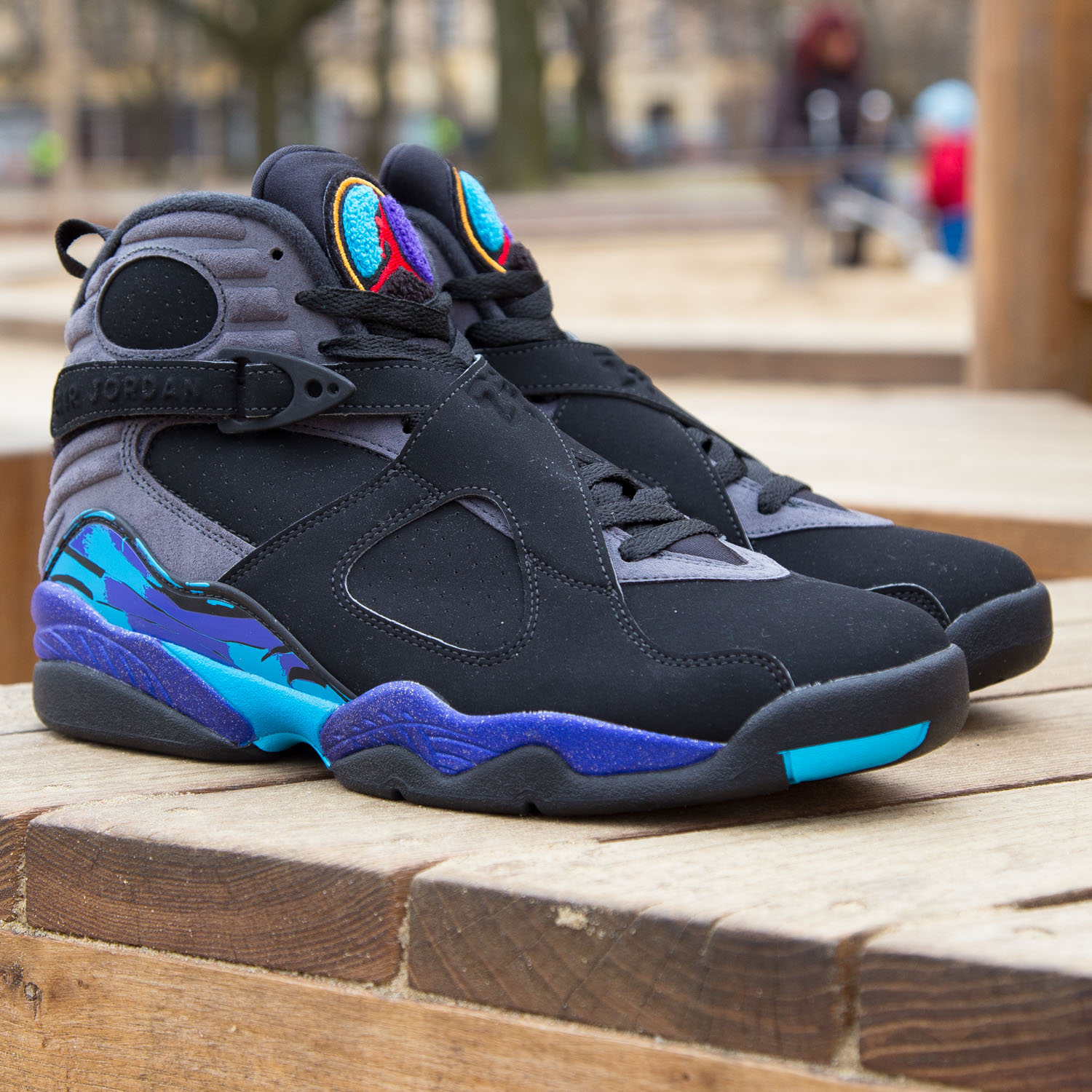 Giày Nike Air Jordan 8 Retro 'Aqua' 2015 305381-025 - Ảnh 3