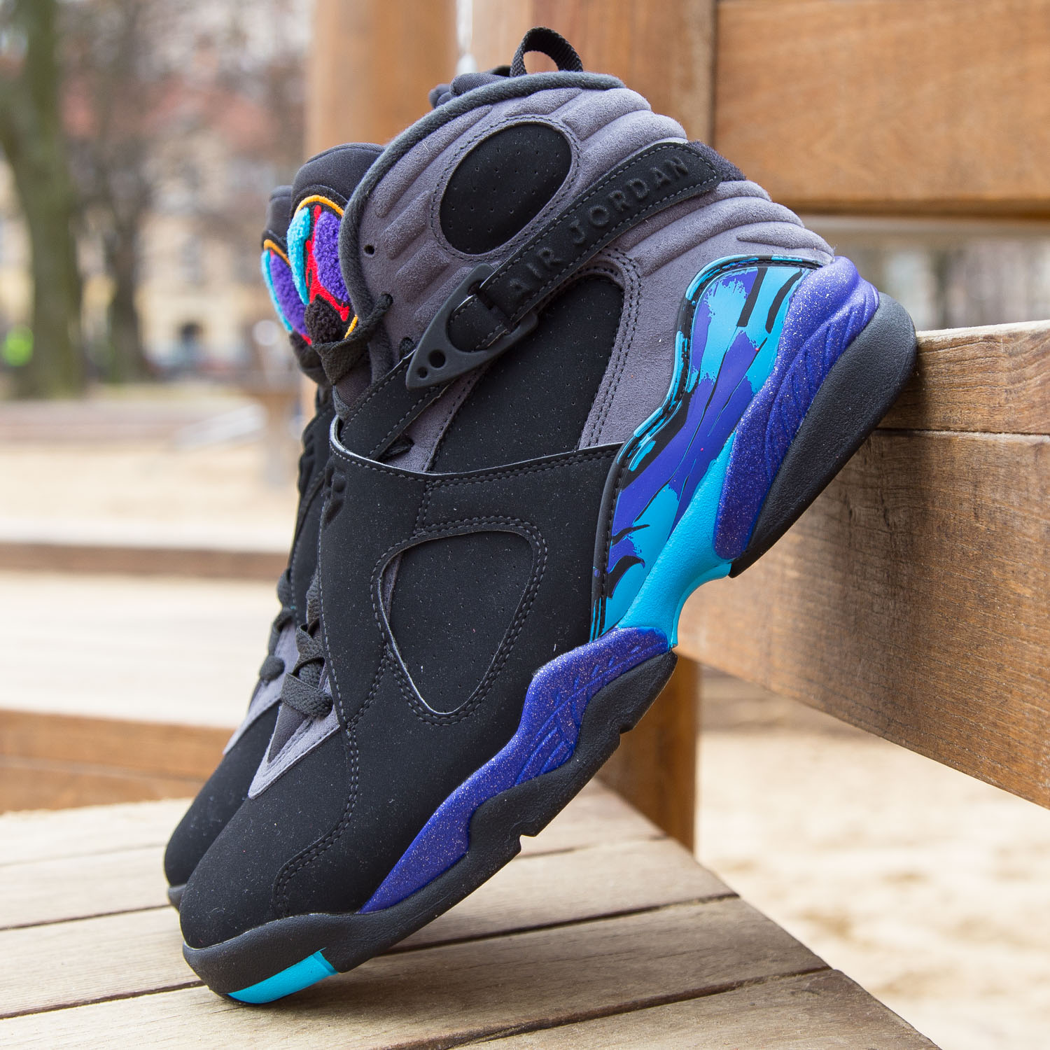 Giày Nike Air Jordan 8 Retro 'Aqua' 2015 305381-025 - Ảnh 2