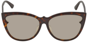 Kính Alexander McQueen Gold Butterfly 'Havana' MQ0220SA-004-59