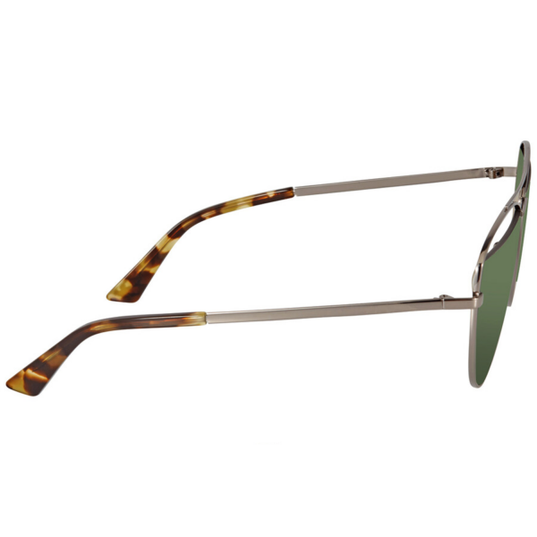 Kính Alexander McQueen Green Aviator 'Silver' MQ0157S-005-61 - Ảnh 3