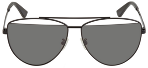 Kính Alexander McQueen Grey Aviator 'Black' MQ0157S-001-61