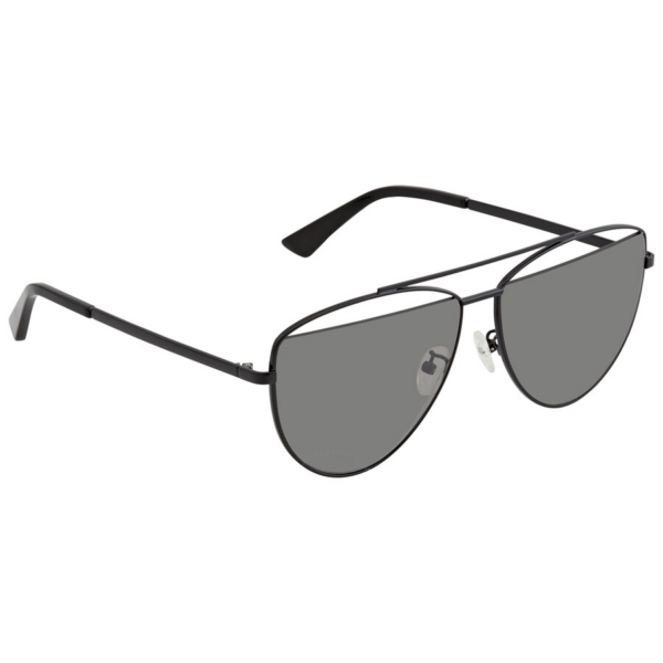 Kính Alexander McQueen Grey Aviator 'Black' MQ0157S-001-61 - Ảnh 2