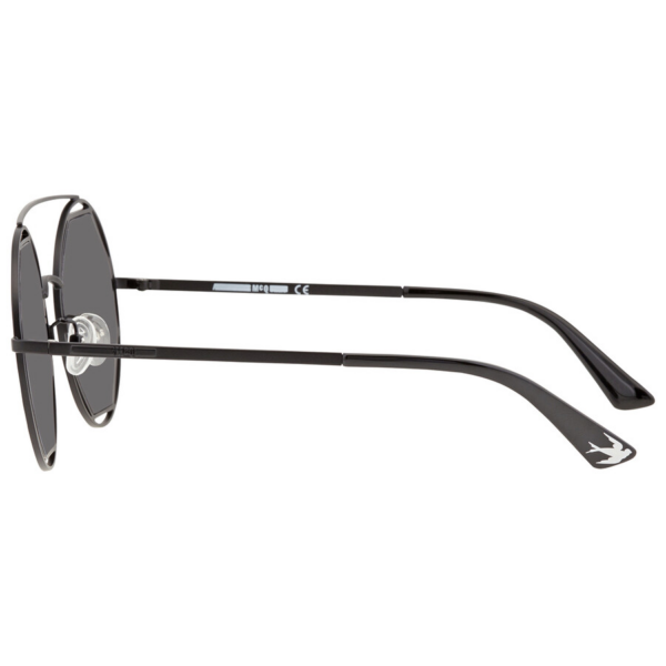 Kính Alexander McQueen Grey Geometric 'Black' MQ0176SA-001-53 - Ảnh 3
