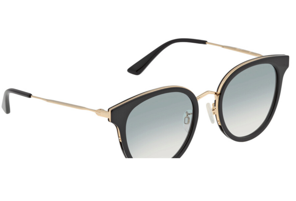 Kính Alexander McQueen Grey Panthos 'Black' MQ0278SA-003-54 - Ảnh 3