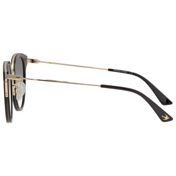 Kính Alexander McQueen Grey Panthos 'Black' MQ0278SA-003-54 - Ảnh 2