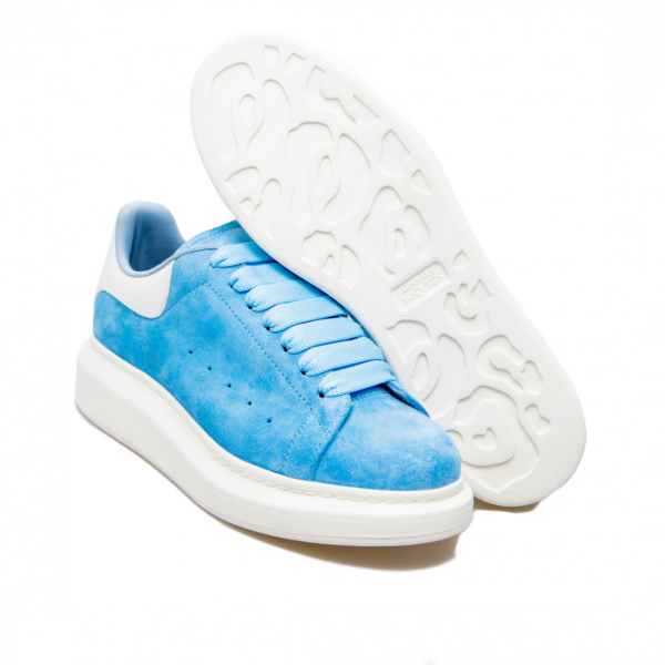 Giày Alexander McQueen Oversized Sneakers 'Blue' 650792-WIA51-4437 - Ảnh 4