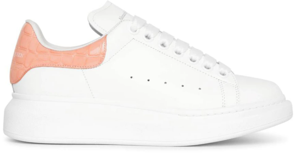 Giày Alexander McQueen Oversized Patent Pink Embossed Croco 553770-WIAF8-9414