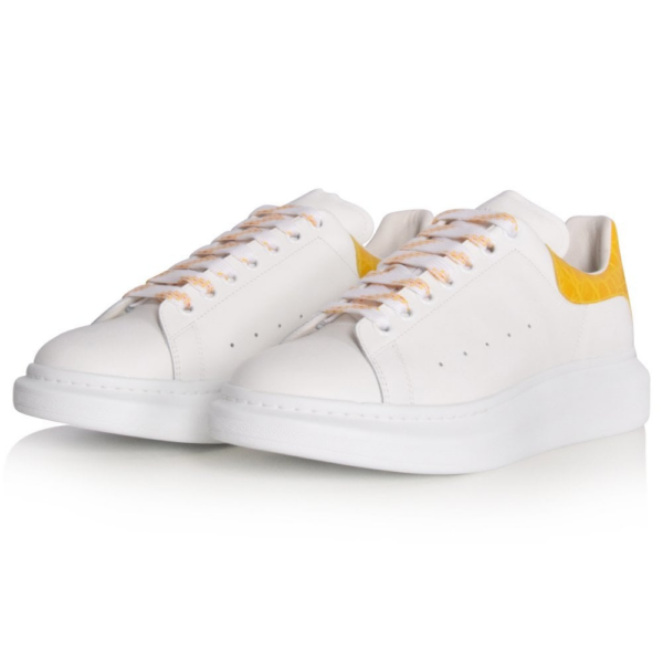 Giày Alexander McQueen Yellow Croc Oversized 625162-WHYB8-9429 - Ảnh 2