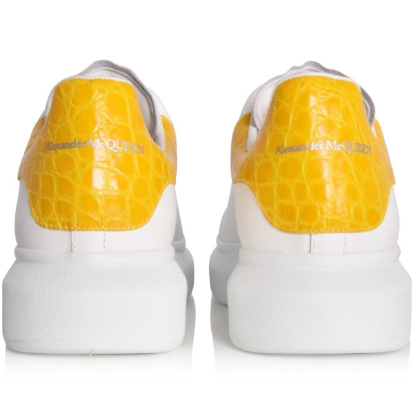 Giày Alexander McQueen Yellow Croc Oversized 625162-WHYB8-9429 - Ảnh 4