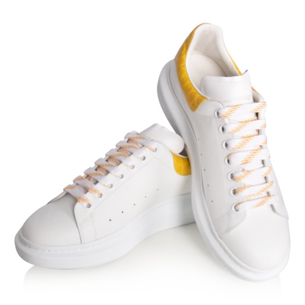 Giày Alexander McQueen Yellow Croc Oversized 625162-WHYB8-9429 - Ảnh 3