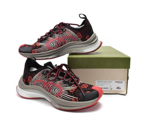 Giay Gucci Run Sneaker 'Mutil Red' 680900-USN10-8490