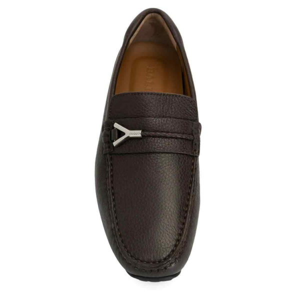 Giày Bally Men's Pieret Grained 'Coffee' 6231335 - Ảnh 3