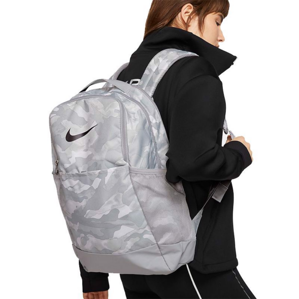 Balo Nike Brasilia 9.0 Printed Training Backpack Grey Camo BA6334-078 - Ảnh 6