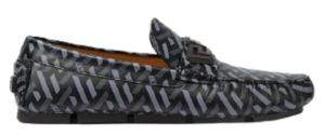 Giày Versace La Greca Loafers 'Black Gray' 1003354-1A02903-5B050