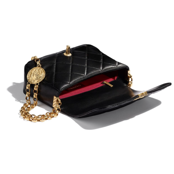Túi Chanel Folding Bag Sheepskin Black AS2222-B04424-94305 - Ảnh 4