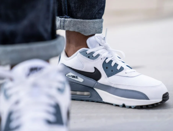 Giày Nike Air Max 90 'White Grey Obsidian' CT4352-100 - Ảnh 5