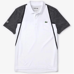 Lacoste Polo SPORT Mesh Sleeved Tennis White 4ZS DH4776-51-4ZS