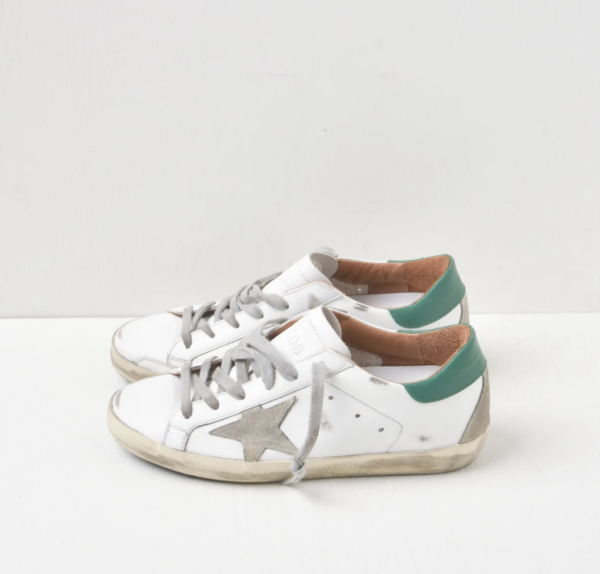 Giày Golden Goose Super Star White Green GWF00102-F002180-10802 - Ảnh 3