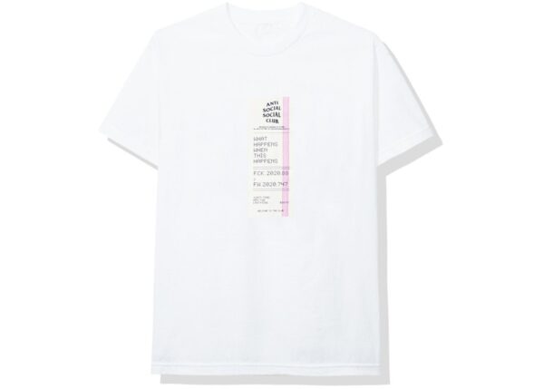 Áo Anti Social Social Club Read Receipts Tee 'White' ASC-RERTWH