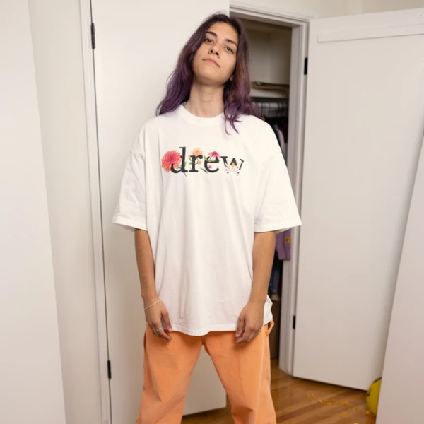 Áo Drew House Floral Drew SS Tee White - Ảnh 6