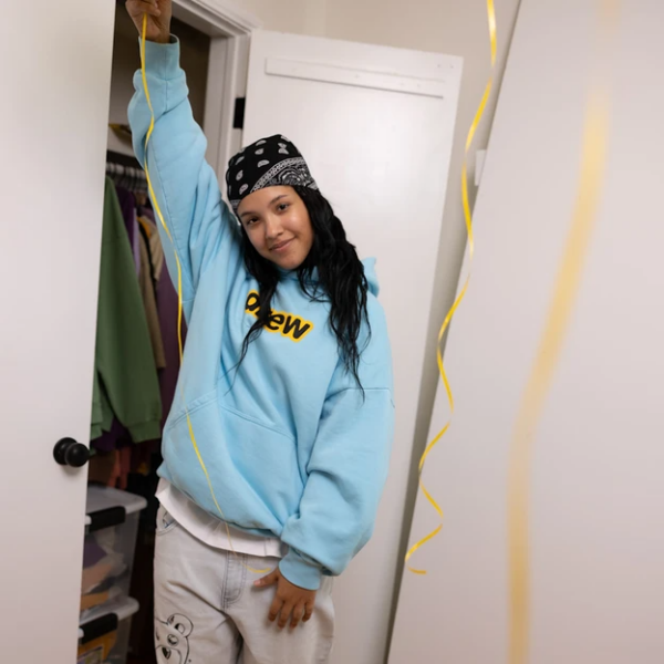 Áo Drew House Secret Hoodie Sea Blue - Ảnh 4